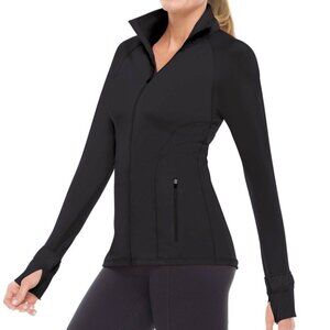 SPANX Black Contour Zip  Up Jacket Size Small